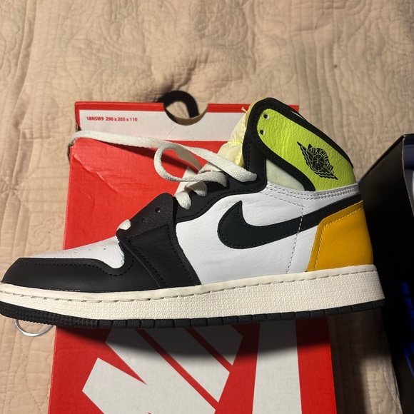 Nike Air Jordan Mid - Black, White, Yellow, Green